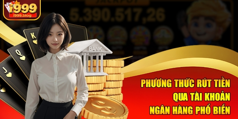 Phương thức rút tiền qua tài khoản ngân hàng phổ biến 